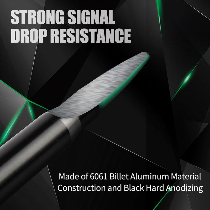 BJSIA Upgrade Universal Car Antenna Compatible with Ford, Dodge, Chevrolet, GMC, Jeep, Toyota Truck Antenna - Made of Rugged Billet and Aluminum, Green, Car Accessories - Image 3